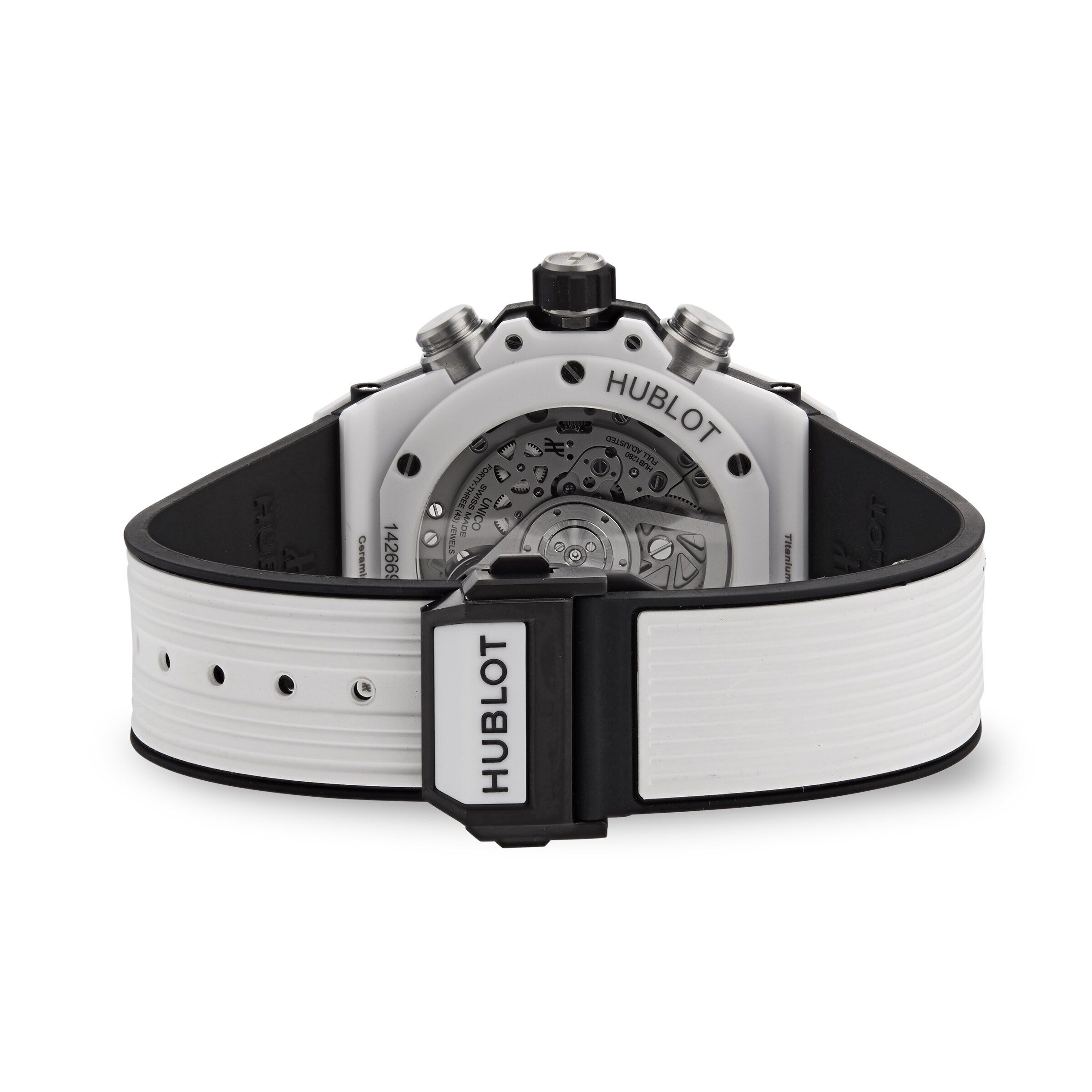 Hublot Big Bang Unico White Ceramic Automatic Chronograph 42mm Fine Watches Heathrow Reserve Collect