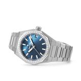 Defy Skyline 36mm Steel and Diamonds Automatic Watch - Blue, , hi-res
