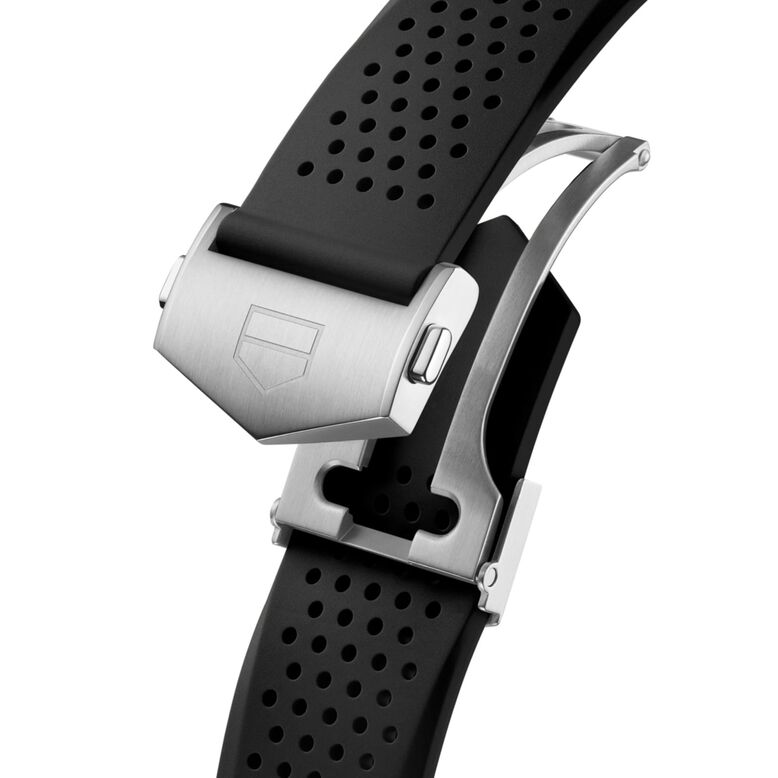 Connected Calibre E5 45mm Mens Watch Black Rubber Strap, , hi-res