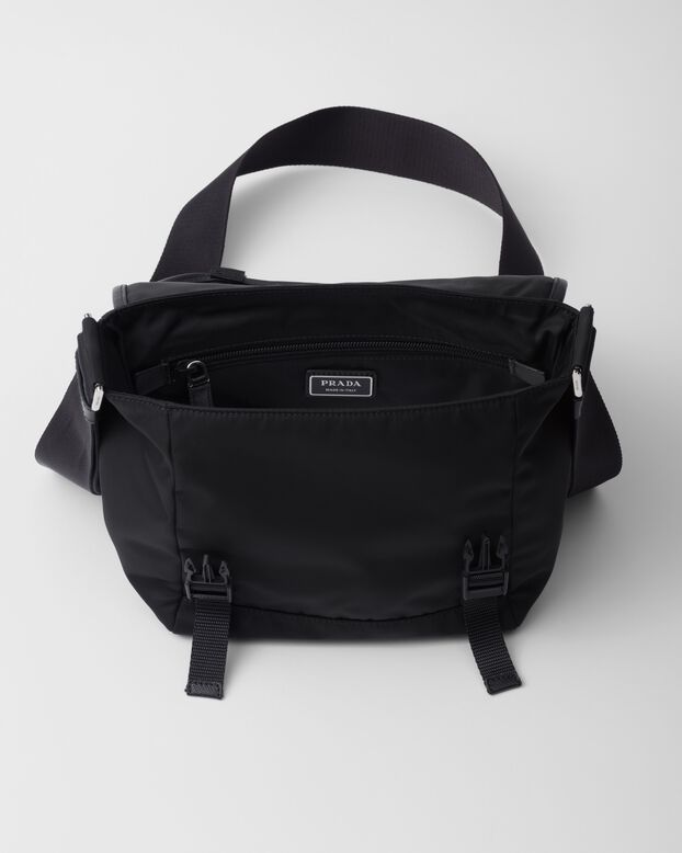 Re-Nylon and Saffiano leather shoulder bag, , hi-res