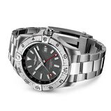 Avenger Automatic GMT Wings UK Edition 44mm Mens Watch Anthracite Dial Stainless Steel Bracelet, , hi-res
