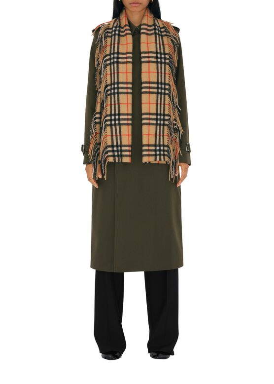 Check Cashmere Happy Scarf, , hi-res