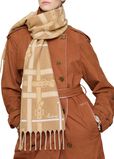 Belt Check Cashmere Scarf, , hi-res