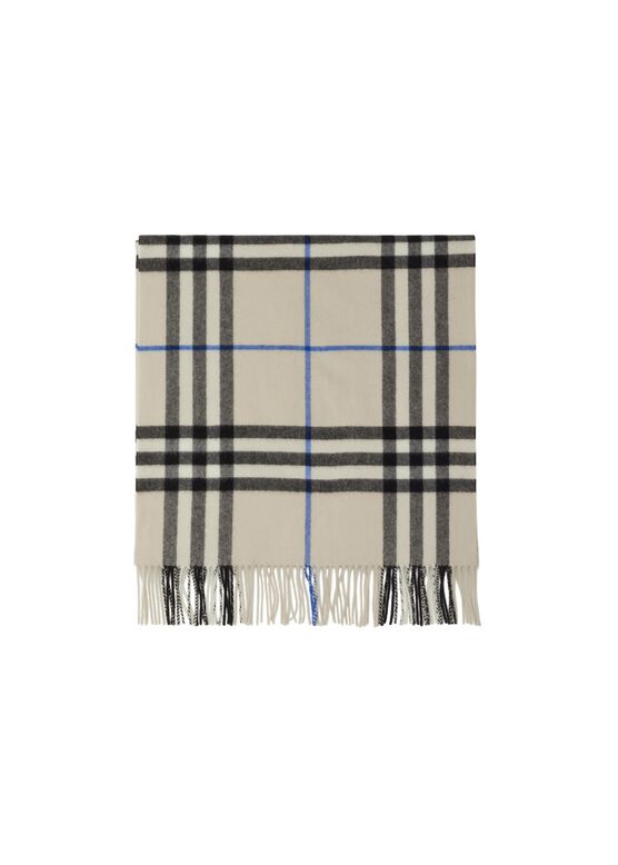 Wide Check Cashmere Scarf, , hi-res