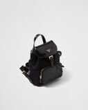 Medium Re-Nylon and brushed leather backpack, , hi-res