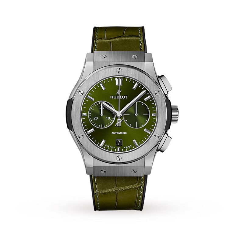 Classic Fusion Chronograph Titanium Green Automatic 42mm, , hi-res