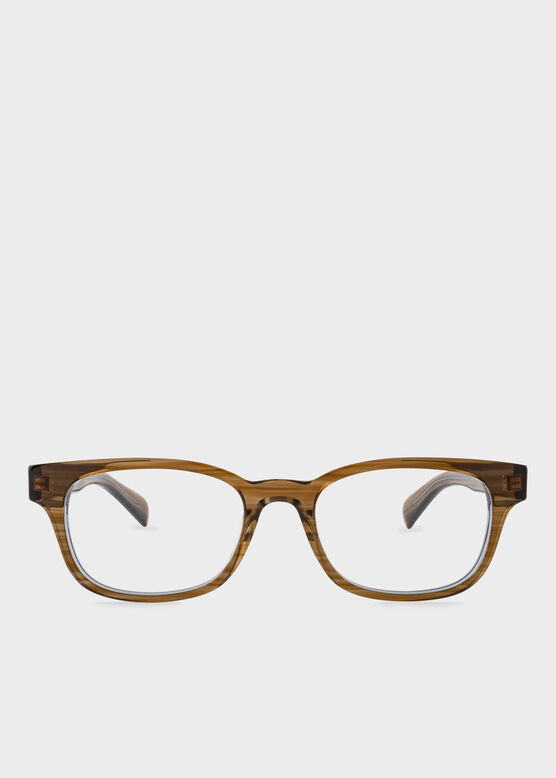 Paul Smith TBC Brown &#39;Grafton&#39; Spectacles Multicolour, , hi-res