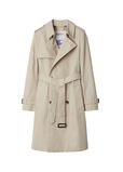 Mid-length Cotton Blend Trench Coat, , hi-res