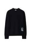 Check Label Wool Sweater