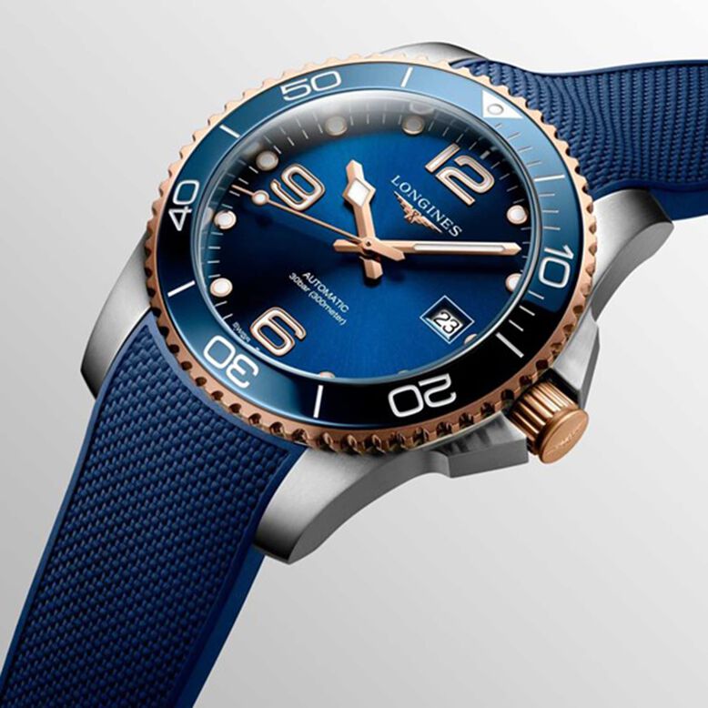 HydroConquest 41mm Mens Watch - Blue, , hi-res