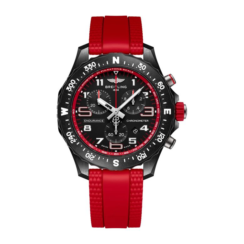 Endurance Pro 44mm Unisex Watch Black Red, , hi-res