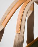 Re-Nylon and leather tote bag, , hi-res