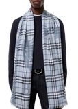 Wide Knight Check Wool Silk Scarf, , hi-res