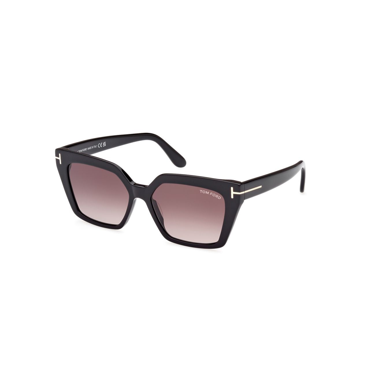 Tom Ford Sunglasses FT1030 Woman - Shiny Black Gradient Sunglasses ...