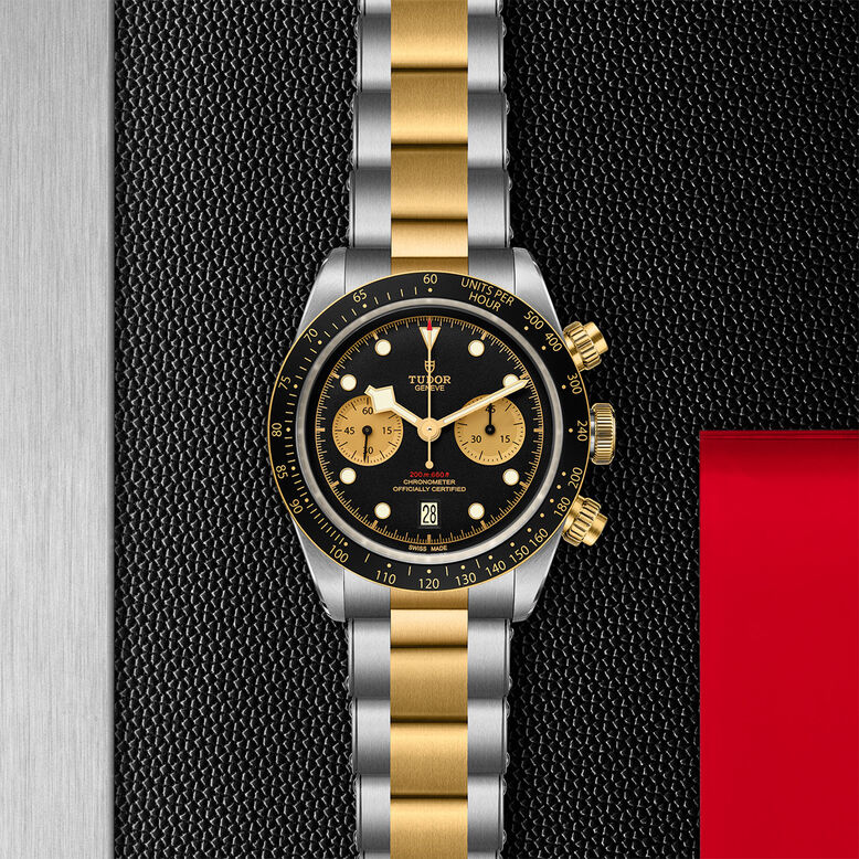 Black Bay Chrono S&amp;G 41mm Steel Case Steel And Yellow Gold Bracelet, , hi-res