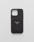Saffiano leather cover for iPhone 15 Pro Max