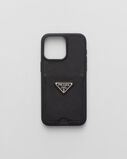 Saffiano leather cover for iPhone 15 Pro Max, , hi-res