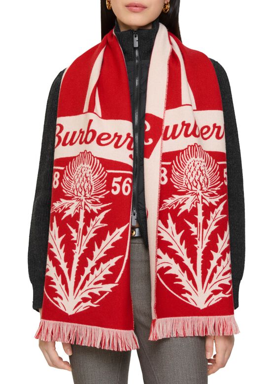 Thistle Shield Wool Scarf, , hi-res