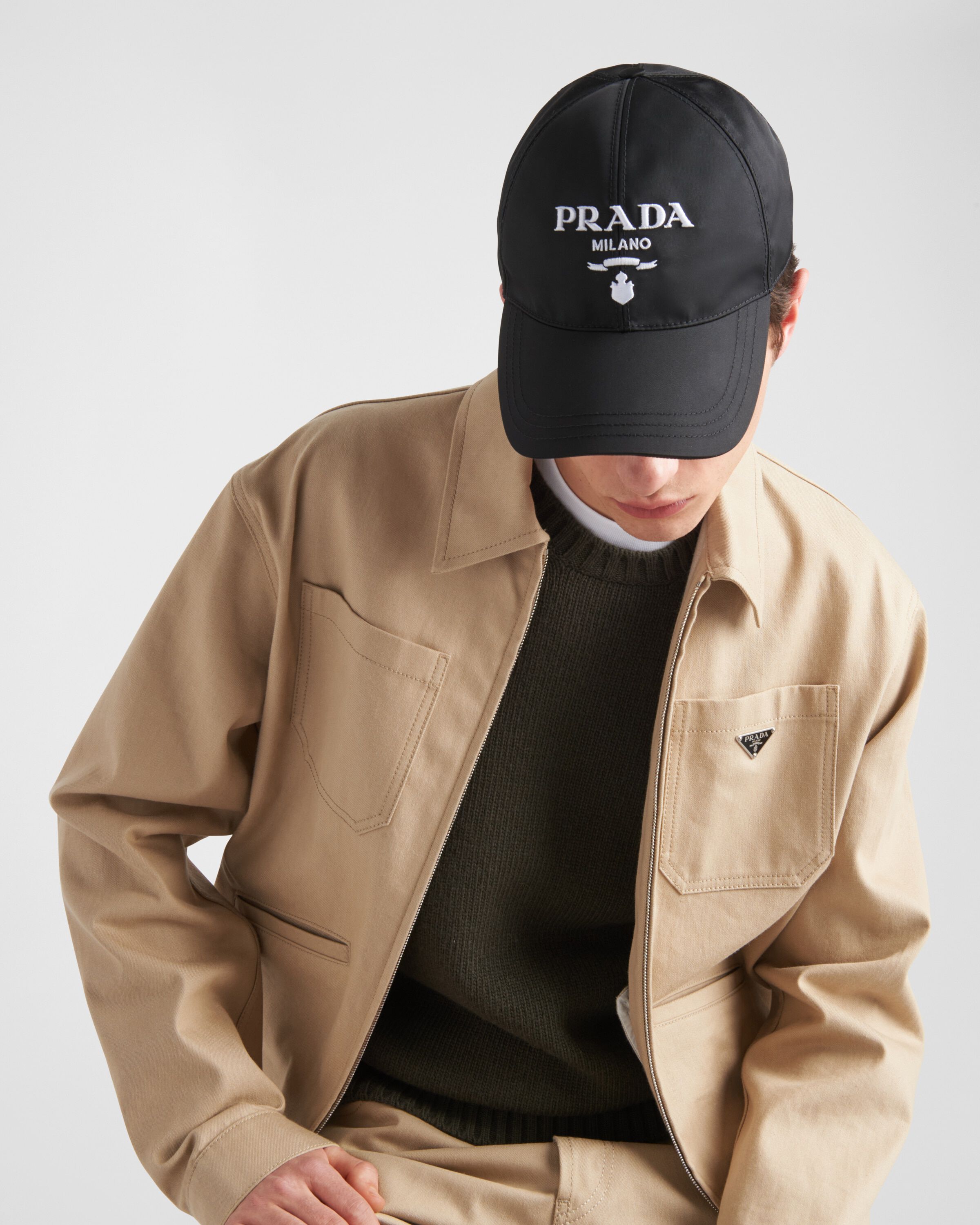 Nylon baseball cap top