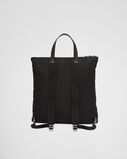 Re-Nylon and Saffiano leather tote bag, , hi-res