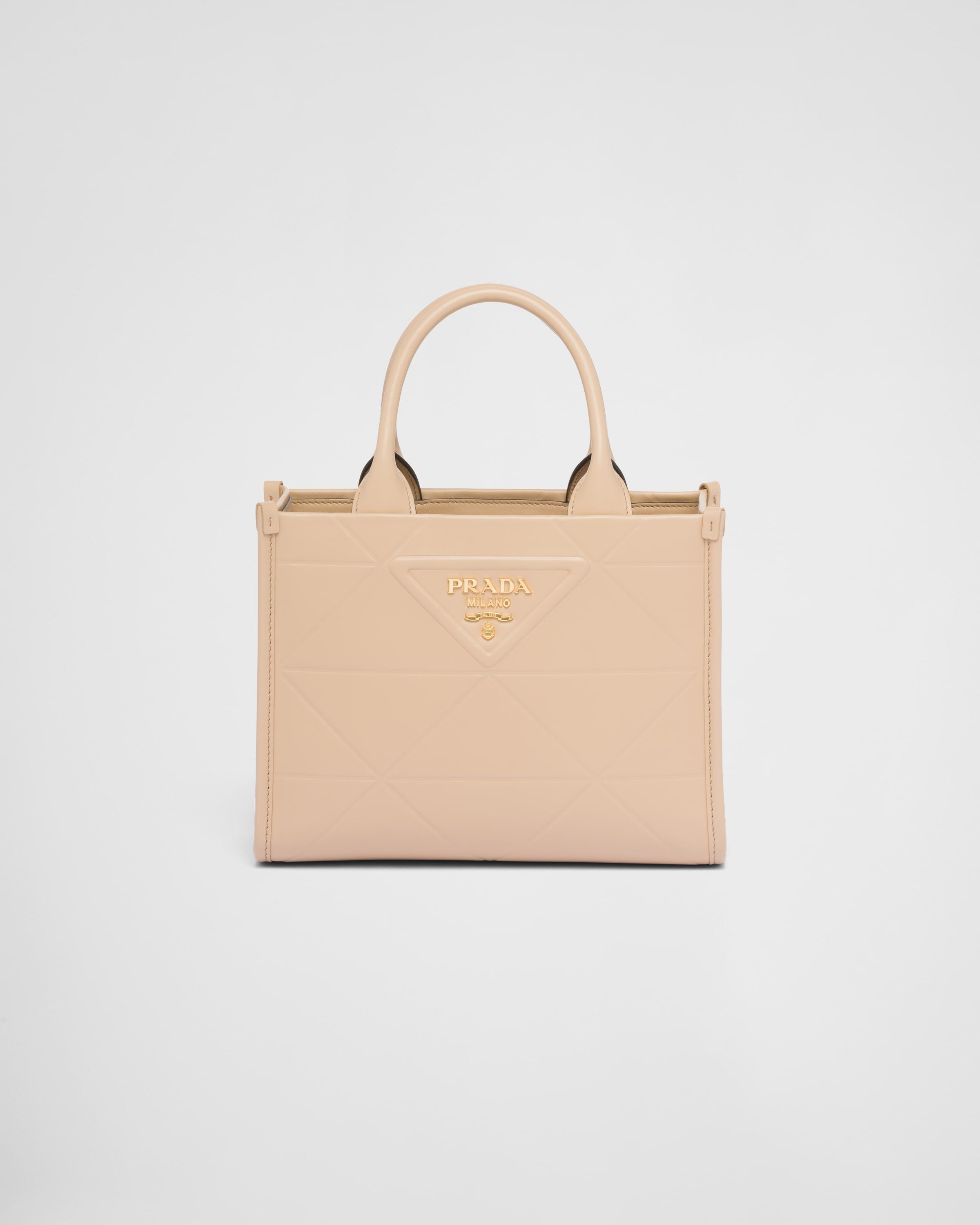 Mini Prada Symbole leather bag with stitching