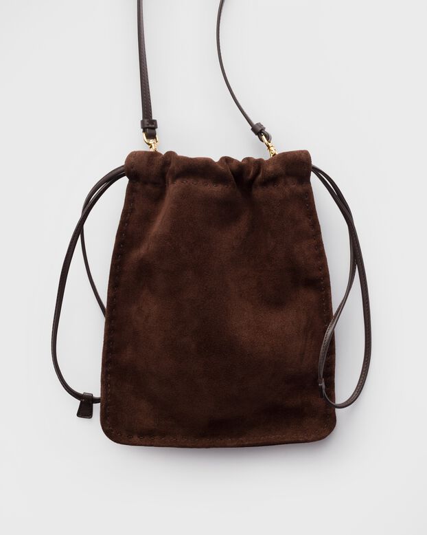 Suede smartphone pouch, , hi-res