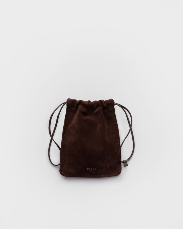 Suede smartphone pouch, , hi-res