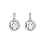 Classic Circle Drop Earring  - Silver