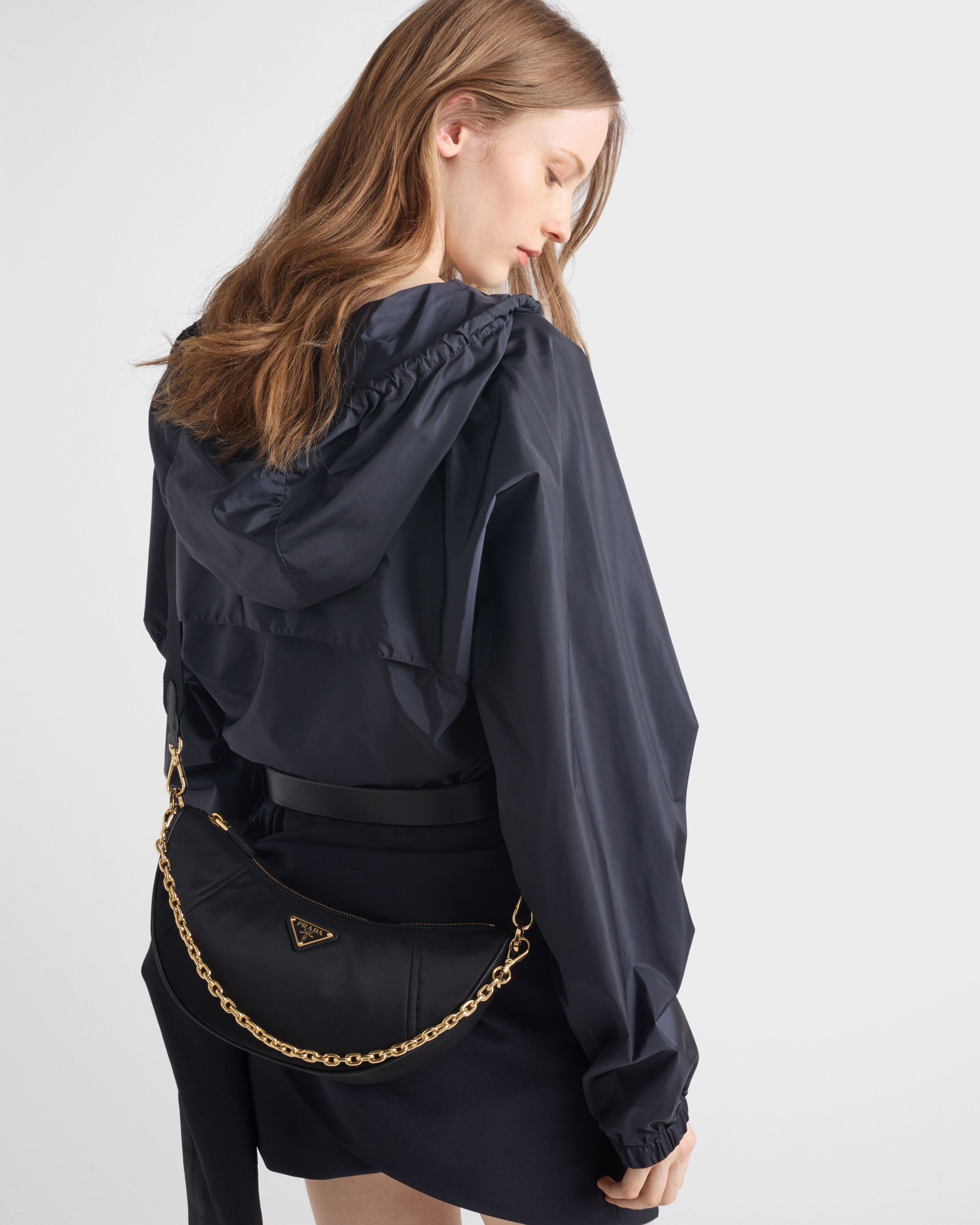 ショルダーバッグ・ポシェット PRADA Camel Re-Nylon Prada Demi-Lune Shoulder Bag Camel Re-nylon Prada Demi-lune Shoulder Bag | italist