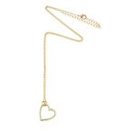 Open Heart Gold Plated Necklace