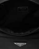 Re-Nylon and leather shoulder bag, , hi-res