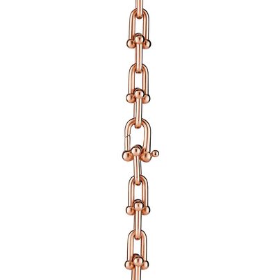 Tiffany City HardWear graduated link necklace in 18k rose gold, , hi-res