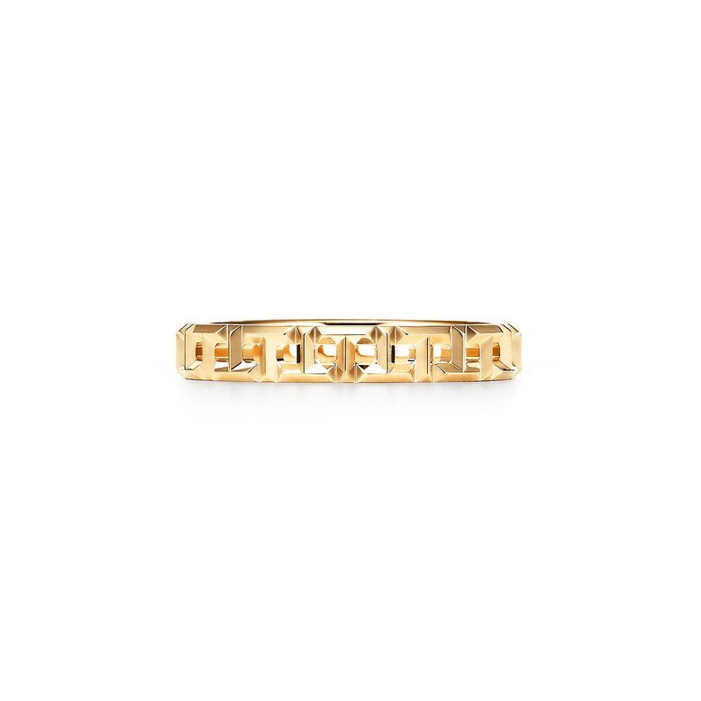 Tiffany T True Narrow Ring in Yellow Gold - Size 8, , hi-res