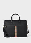 BLACK SIGNATURE STRIPE WEBBING FOLIO