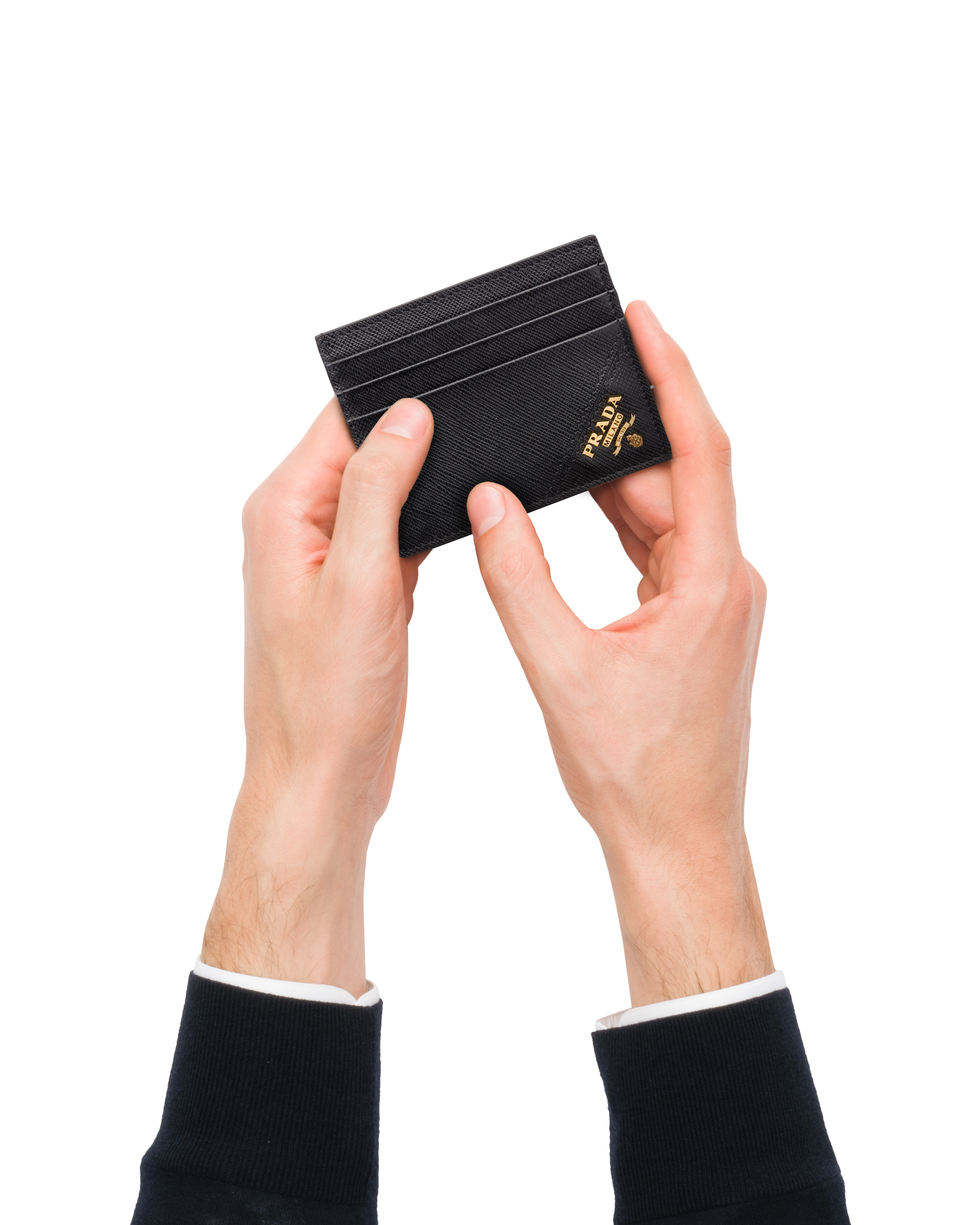 Prada Saffiano Leather Card Holder Wallets | Heathrow Boutique