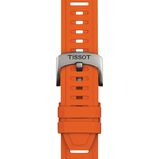 T-Touch Connect Sport 44mm Unisex Watch Black With Orange Silicone Strap, , hi-res