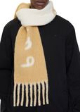 Reversible Logo Alpaca Wool Blend Scarf, , hi-res
