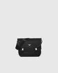 Re-Nylon and Saffiano leather shoulder bag