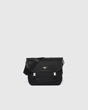 Re-Nylon and Saffiano leather shoulder bag, , hi-res