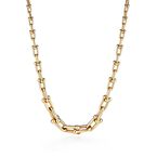 Tiffany HardWear graduated link necklace in 18k gold - Size 18 in