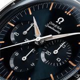 Speedmaster Anniversary Series 40mm Mens Watch Blue -Black Leather Strap, , hi-res