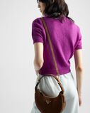 Prada Arqu&eacute; suede shoulder bag, , hi-res
