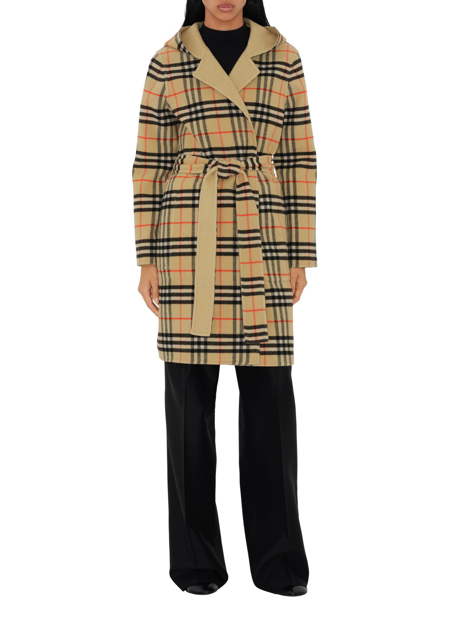 Burberry Mid length Reversible Check Wool Car Coat Coats Jackets Heathrow Reserve Collect