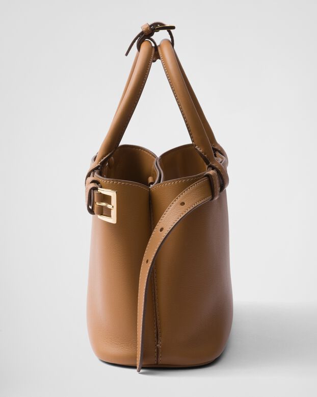 Prada Buckle small leather handbag with double belt, , hi-res
