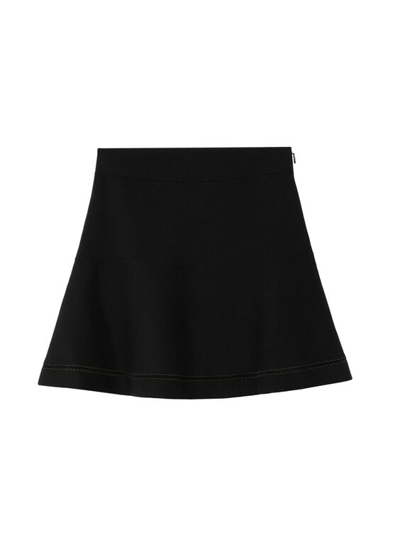Cashmere Cotton Blend Skirt, , hi-res