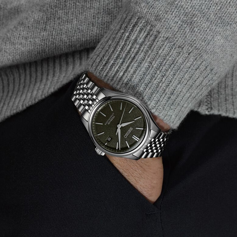 Presage Classic Series 'Sensaicha' 40mm Mens Watch Grey - Green, , hi-res