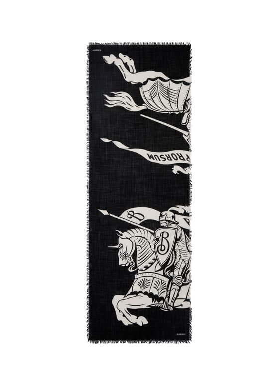 Wide EKD Wool Scarf, , hi-res