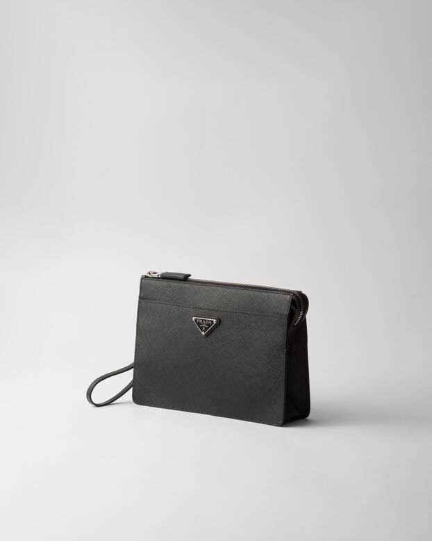 Saffiano Leather Pouch, , hi-res