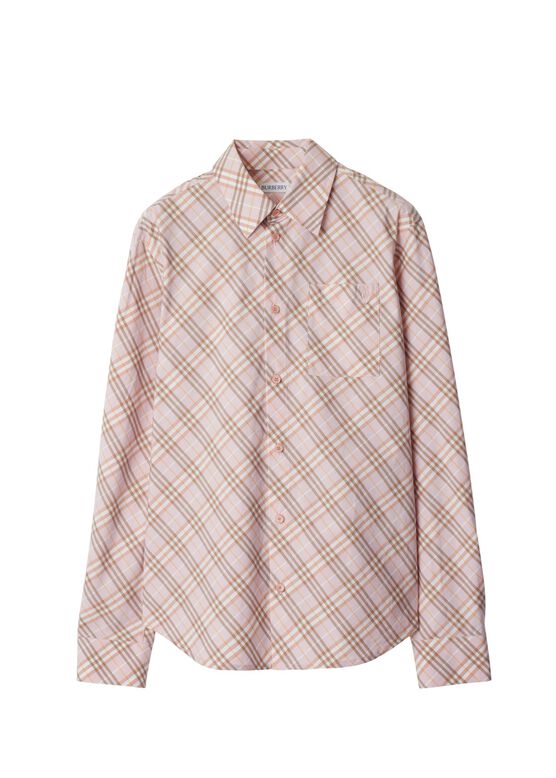 Check Cotton Shirt, , hi-res