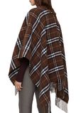 Check Wool Cashmere Cape, , hi-res